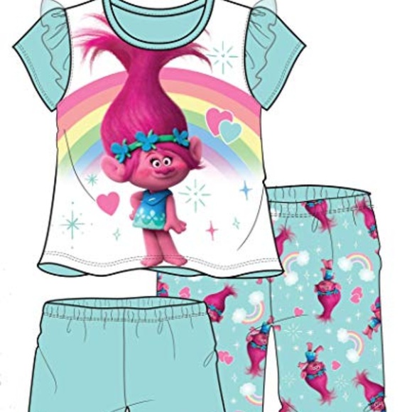 Dreamworks Trolls Rainbow Poppy jammies - Picture 3 of 4